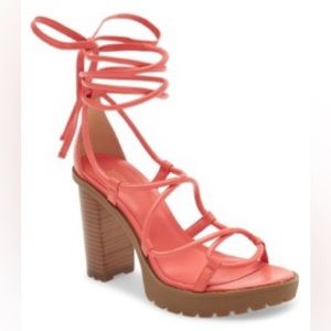 NWOB MICHAEL  MICHAEL KORS VERO LUG PLATFORM ANKLE UP SANDALS